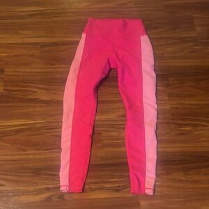 Pink and Light Pink Women's Leggings
